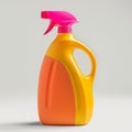 Vibrant Cleaning Spray Bottle on Neutral Background Royalty Free Stock Photo