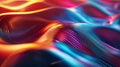 Vibrant Close-Up of Colorful Wavy Lines Royalty Free Stock Photo