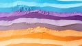 Vibrant Close-Up of Rainbow-Colored Sand AI Generated