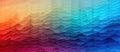 Vibrant closeup of azure, purple, and pink circles in a water pattern Royalty Free Stock Photo