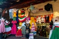 Vibrant clothes in the market on Olvera Street in Los Angeles, California Royalty Free Stock Photo