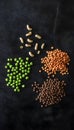 Vibrant Collection of Beans, Lentils, and Peas Royalty Free Stock Photo