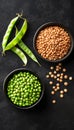Vibrant Collection of Beans, Lentils, and Peas Royalty Free Stock Photo