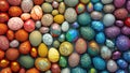 A Vibrant Collection of Decorated Easter Eggs