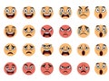 Diverse Emoji Emotions Collection Royalty Free Stock Photo
