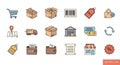 E-commerce and Retail Icons Set Royalty Free Stock Photo