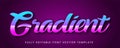 Gradient Text Effects Vector - Colorful Modern Typography Design for Branding and Advertising