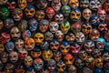 Vibrant Collection of Peking Opera Masks Royalty Free Stock Photo