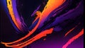 Vibrant color gradient on black background, abstract purple orange blue black banner Royalty Free Stock Photo
