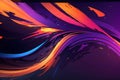 Vibrant color gradient on black background, abstract purple orange blue black banner Royalty Free Stock Photo