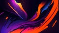 Vibrant color gradient on black background, abstract purple orange blue black banner Royalty Free Stock Photo