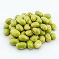 Vibrant Color Image of a Photo Mungbean, Isolated on a White Background Royalty Free Stock Photo