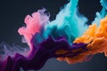 Vibrant Colored Smoke in Water: Stunning Ink Dissolution Visuals.