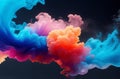 Vibrant Colored Smoke in Water: Stunning Ink Dissolution Visuals.