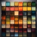 Vibrant Colored Squares With Metallic Finish: A Modern Twist On Wet Plate Negatives
