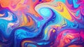 A vibrant and colorful abstract background with swirling patterns and a burst of colors. Generative ai Royalty Free Stock Photo