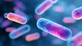 Colorful Abstract Representation of Bacteria in Microbial Environment Royalty Free Stock Photo