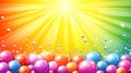 Vibrant colorful background with sparkling bubbles Royalty Free Stock Photo