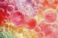 Vibrant Colorful Bubbles on Colorful Background. Generative AI Royalty Free Stock Photo