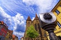 Vibrant, colorful downtown landscapes of Ansbach