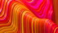 Vibrant colorful flow 3d rendering poster