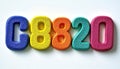 Vibrant colorful numbers composition on white background for educational concept Royalty Free Stock Photo