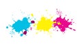 Vibrant Colorful Paint Splatters. Artistic Expression Element, vector design Generative AI Royalty Free Stock Photo