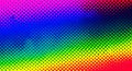 A vibrant and colorful rainbow gradient background with a halftone pattern Royalty Free Stock Photo