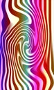 Vibrant colorful swirling pattern with wavy lines and gradient effect creating a dynamic abstract background Royalty Free Stock Photo