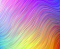 Vibrant Colorful Wavy Pattern Background, Abstract Rainbow Swirl Design Royalty Free Stock Photo