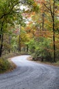 Vibrant colorful winding road Royalty Free Stock Photo