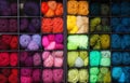 Vibrant Colorful Yarn