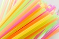 Vibrant colors drinking straws plastic type Royalty Free Stock Photo