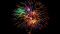 Vibrant colors exploding in celebration, fourth of July generated by AI