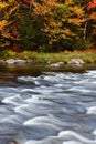 Vibrant colors of Fall foliage in the Adirondack mountains Royalty Free Stock Photo