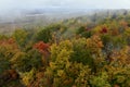 Vibrant colors of Fall foliage in the Adirondack mountains Royalty Free Stock Photo