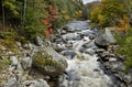 Vibrant colors of Fall foliage in the Adirondack mountains Royalty Free Stock Photo