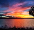 Sunset on Lake Texoma Royalty Free Stock Photo