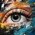 Vibrant Compositions: An Artistic Eye With Abstract Paint Brushstrokes