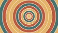 Vibrant Concentric Circular Pattern in Earthy Tones, vector design Generative AI Royalty Free Stock Photo