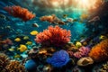 A vibrant coral reef