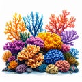 Vibrant Coral Reef in Vivid Colors Royalty Free Stock Photo