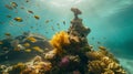 vibrant coral reefs, and a sunken city filled with treasure and aquatic wonders. Generative Ai