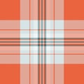 Vibrant coral and teal plaid pattern. Perfect for textile design, autumnal projects, or adding a touch of rustic charm Royalty Free Stock Photo