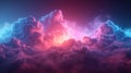 Vibrant cosmic cloudscape with stars. Vivid nebulae in outer space
