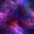Vibrant Cosmic Swirl Abstract Background with Vivid Colors