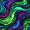Vibrant Cosmic Swirls: Abstract Universe-Inspired Digital Artwork