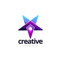 Vibrant Creative Star Point Logo Design