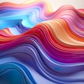 Vibrant creativity with this beautiful colored clay waves background. Royalty Free Stock Photo