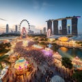 Vibrant and Culturally Diverse Cityscape of Singapore